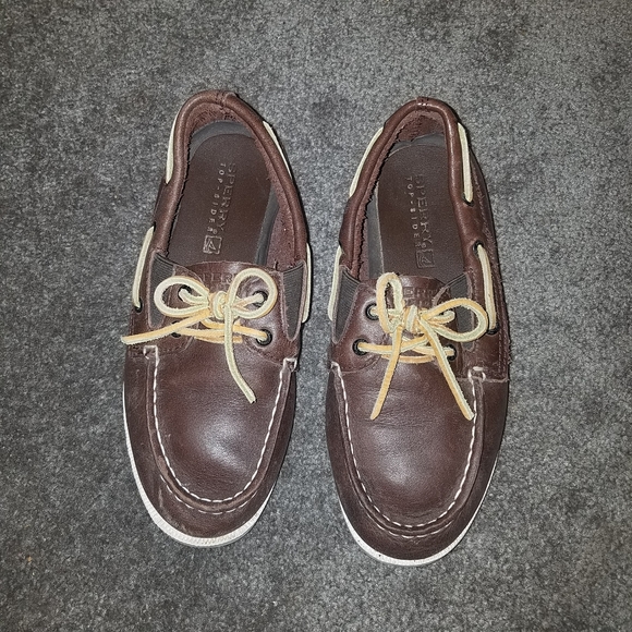 Sperry Boys Top Sider Shoes 1M. - Picture 3 of 8